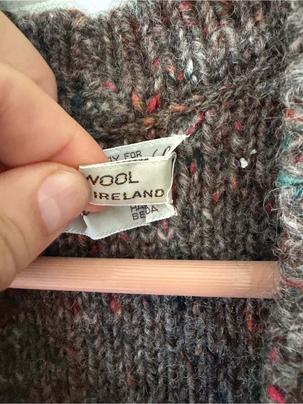 Women’s Cable Knit Wool Vest(Made in Ireland) - Picture 4 of 4